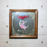 パブミラー　【Miller High Life（ミラー・ハイライフ）】　ヴィンテージミラー