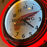 ネオンクロック　【Red Wing Shoes（レッドウィング・シューズ）】　電飾クロック