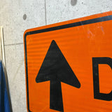 道路標識　【DETOUR(迂回)】　ロードサイン　ヴィンテージ看板