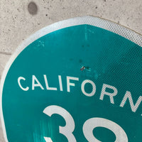 道路標識　【CALIFORNIA　39】　ロードサイン　ヴィンテージ看板
