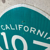 道路標識　【CALIFORNIA　107】　ロードサイン　ヴィンテージ看板