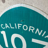 道路標識　【CALIFORNIA　107】　ロードサイン　ヴィンテージ看板