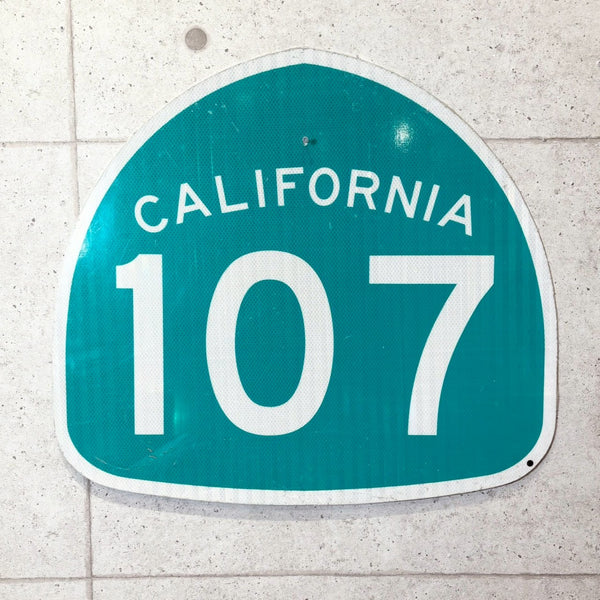道路標識　【CALIFORNIA　107】　ロードサイン　ヴィンテージ看板