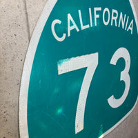 道路標識　【CALIFORNIA　73】　ロードサイン　ヴィンテージ看板