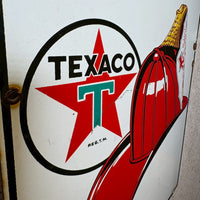 ヴィンテージ看板　【TEXACO（テキサコ）】　稀少品　販促看板