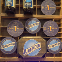 ブルームーンデコ　BLUE MOON　サインボード　看板　ウォールデコ　創作品　ヴィンテージ　