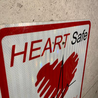 HEART Safe Community　ロードサイン　道路標識　トラフィックサイン　ストリート　ヴィンテージ