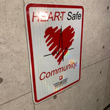 HEART Safe Community　ロードサイン　道路標識　トラフィックサイン　ストリート　ヴィンテージ