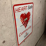 HEART Safe Community　ロードサイン　道路標識　トラフィックサイン　ストリート　ヴィンテージ