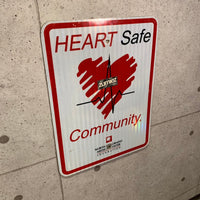 HEART Safe Community　ロードサイン　道路標識　トラフィックサイン　ストリート　ヴィンテージ