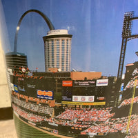 BUSCH STADIUM　MLB　ST. LOUIS CARDINALS　トラッシュ缶　ダクトボックス　ゴミ箱　バケツ　メタル　ヴィンテージ