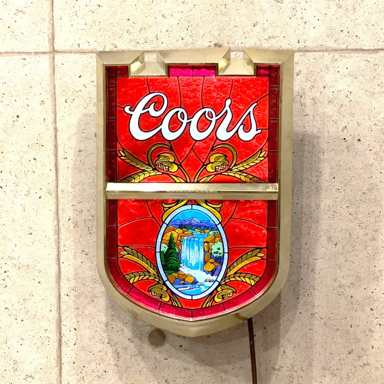 COORS ステンドグラス風 電飾看板 アドバタイジング サインライト パブライト ウォールランプ ヴィンテージ – L.A.DEPO（エルエーデポ）