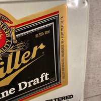 Miller Genuine Draft　メタルサイン　看板　パブサイン　ヴィンテージ