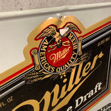 Miller Genuine Draft　メタルサイン　看板　パブサイン　ヴィンテージ