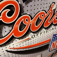 Coors Light　NFL　フットボール　メタルサイン　看板　パブサイン　2002年　ヴィンテージ