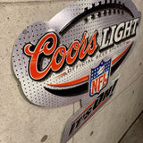 Coors Light　NFL　フットボール　メタルサイン　看板　パブサイン　2002年　ヴィンテージ