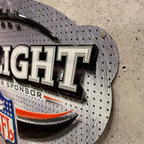 Coors Light　NFL　フットボール　メタルサイン　看板　パブサイン　2002年　ヴィンテージ