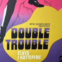 ポスター額装【Elvis Presley（エルヴィス・プレスリー）】1967年 映画『Double Trouble（ダブル・トラブル）』ヴィンテージ