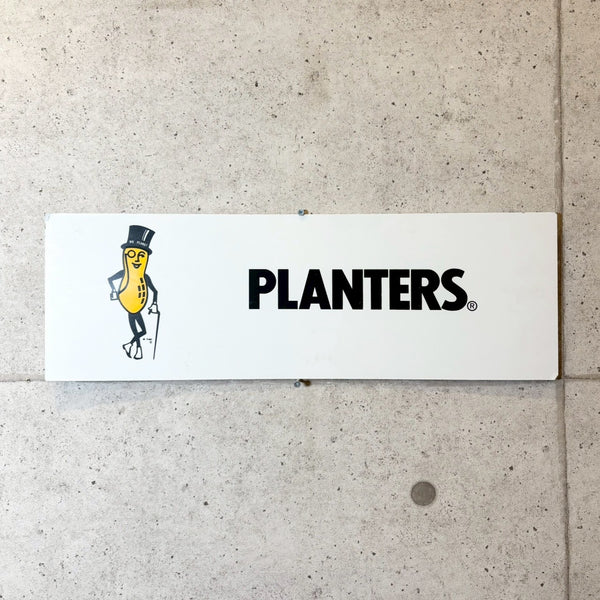 サインプレート【Mr.PEANUT(ミスターピーナッツ)】 The Planters Peanut Compan 看板 販促用 ヴィンテージ