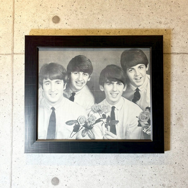 ポスター額装【THE BEATLES(ザ・ビートルズ)】アート フォト フレーム 壁掛け ヴィンテージ