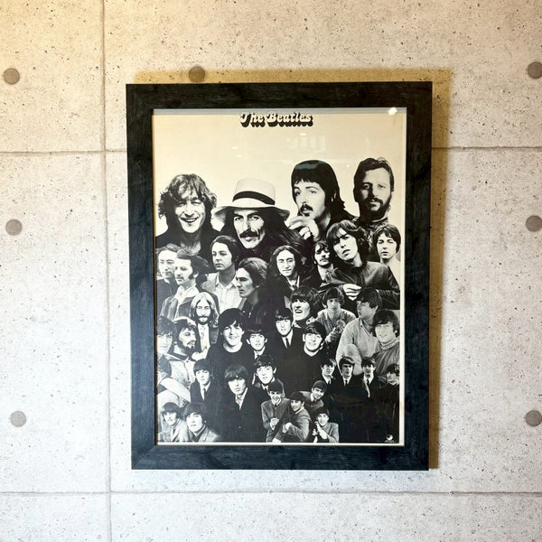 ポスター額装【THE BEATLES(ザ・ビートルズ)】Rock ’n’ Roll Music プロモーション用 アートフレーム ヴィンテージ