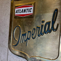 ガスポンププレート　【ATLANTIC IMPERIAL 】　メタルサイン　ヴィンテージ看板
