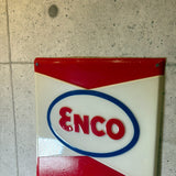 ガスポンププレート　【enco】　プラスチック製　サインプレート　ヴィンテージ看板