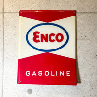 ガスポンププレート　【enco】　プラスチック製　サインプレート　ヴィンテージ看板
