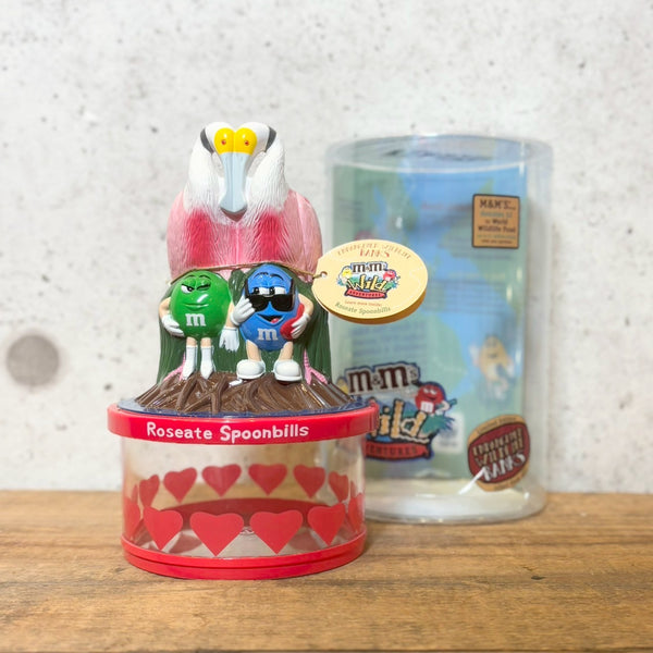 貯金箱【M&M’s（エムアンドエムズ）】Wild Adventures Endangered Wildlife Coin Bank「Roseate Spoonbills（ローズアトヘラサギ）」 ヴィンテージ