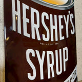 エンボスメタルサイン【HERSHEY'S(ハーシーズ)】TIN　ブリキ看板　サインプレート　エンボス加工　ヴィンテージ