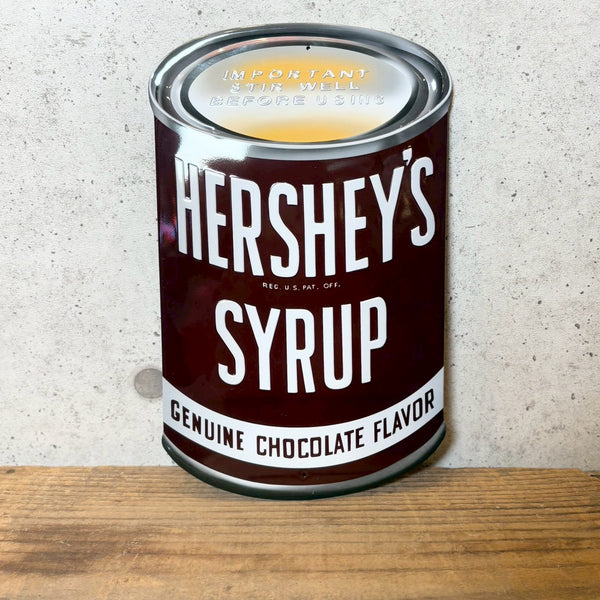 エンボスメタルサイン【HERSHEY'S(ハーシーズ)】TIN　ブリキ看板　サインプレート　エンボス加工　ヴィンテージ