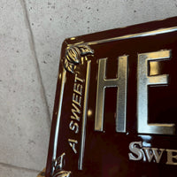 エンボスメタルサイン【HERSHEY'S(ハーシーズ)】BAR TIN　ブリキ看板　サインプレート　エンボス加工　ヴィンテージ