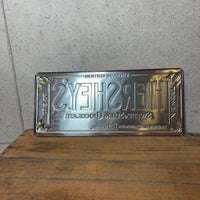 エンボスメタルサイン【HERSHEY'S(ハーシーズ)】BAR TIN　ブリキ看板　サインプレート　エンボス加工　ヴィンテージ