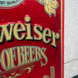 看板　【Budweiser KING OF BEERS】 ヴィンテージ サインボード