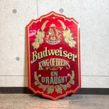 看板　【Budweiser KING OF BEERS】 ヴィンテージ サインボード