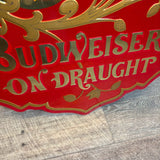 看板　【Budweiser　ON DRAUGHT　1960年代】 ヴィンテージ サインボード