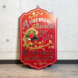 看板　【Budweiser　ON DRAUGHT　1960年代】 ヴィンテージ サインボード