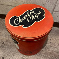 Charles Chips　Musser's　チャールズチップス　ポテトチップス缶　1946年代　ブリキ缶　ティン缶　ヴィンテージ　アンティーク