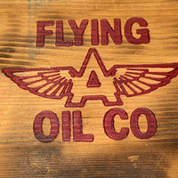 Wood Sign　ウッドサイン　ボード　看板　FLYING OIL CO　FLYING A　アソシエイテッド・オイル・カンパニー　ヴィンテージ