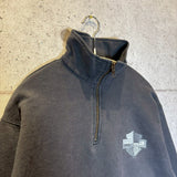 ヴィンテージ ハーフジップスウェット　【Harley-Davidson(Harley・ダヴィッドソン)】　ディーラーモデル　古着