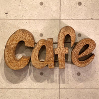 メタル看板　CAFE　3D サイン　立体文字看板　ウォールサイン　壁掛　ディスプレイ　ヴィンテージ