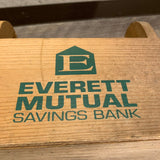 ウッドボックス　ツールボックス　木箱　EVERETT MUTUAL SAVINGS BANK　ヴィンテージ