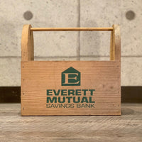 ウッドボックス　ツールボックス　木箱　EVERETT MUTUAL SAVINGS BANK　ヴィンテージ