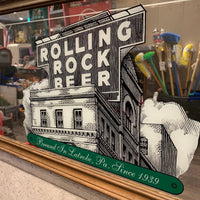 パブミラー　ROLLING ROCK BEER　ローリング・ロック　壁掛　ディスプレイ　ヴィンテージ　ヴィンテージミラー