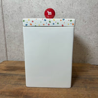 陶器キャンディキャニスター　【M&M's Danbury Mint】レッド　陶器製　ヴィンテージ