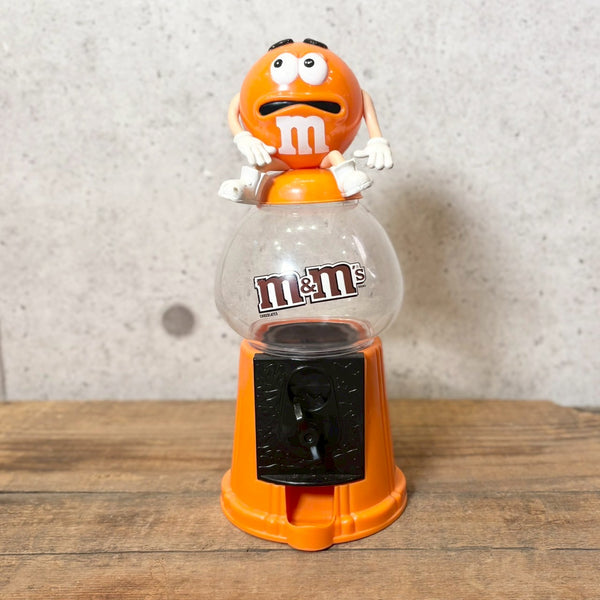 ディスペンサー 【M&M'S（エムアンドエムズ）】オレンジ　ガムボールマシンタイプ　アメトイ　インテリア　ヴィンテージ