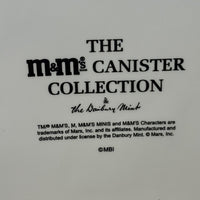 陶器キャンディキャニスター　【M&M's Danbury Mint】オレンジ　陶器製　ヴィンテージ