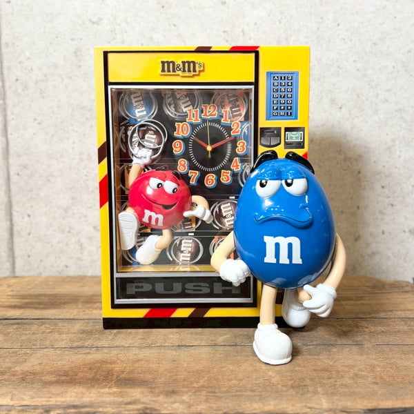 ベンディングマシン型バンク（自動販売機デザイン貯金箱）【M&M’s(エムアンドエムズ)】レッド＆ブルー　アメトイ　ヴィンテージ