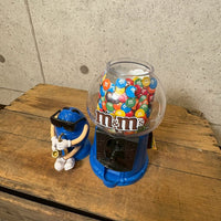 ディスペンサー 【M&M'S（エムアンドエムズ）】ブルー　ガムボールマシンタイプ　アメトイ　インテリア　ヴィンテージ