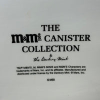 陶器キャンディキャニスター　【M&M's Danbury Mint】ブルー　陶器製　ヴィンテージ